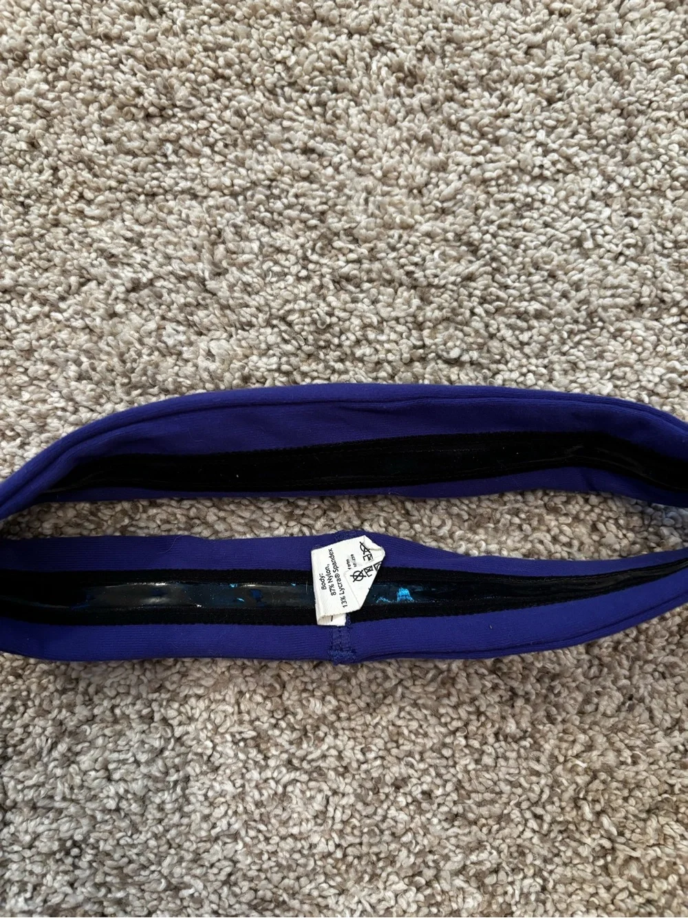 LULULEMON ATHLETICA Purple Logo Headband.